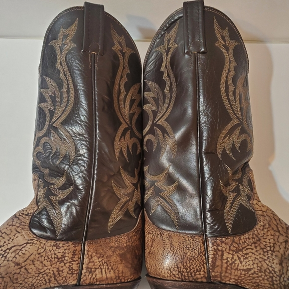 Dan Post Leather Western Cowboy Boots - Picture 5 of 16